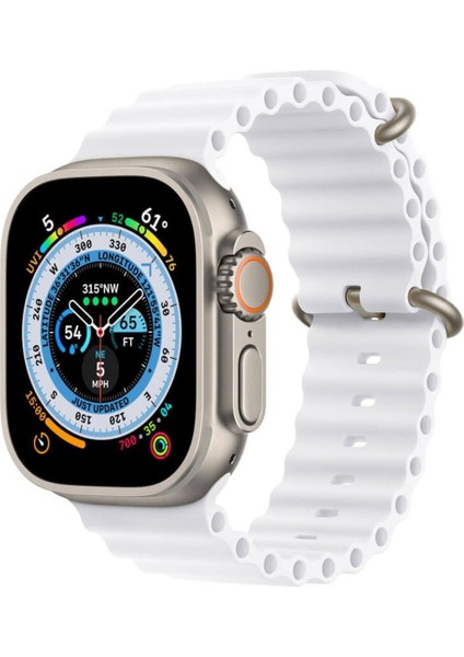Koodmax Apple Watch Uyumlu Ultra Ocean Loop Tokalı Kayış Kordon 42 44 45 49MM
