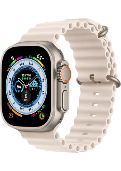 Koodmax Apple Watch Uyumlu Ultra Ocean Loop Tokalı Kayış Kordon 42 44 45 49MM