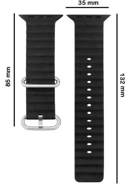 Koodmax Apple Watch Uyumlu Ultra Ocean Loop Tokalı Kayış Kordon 42 44 45 49MM