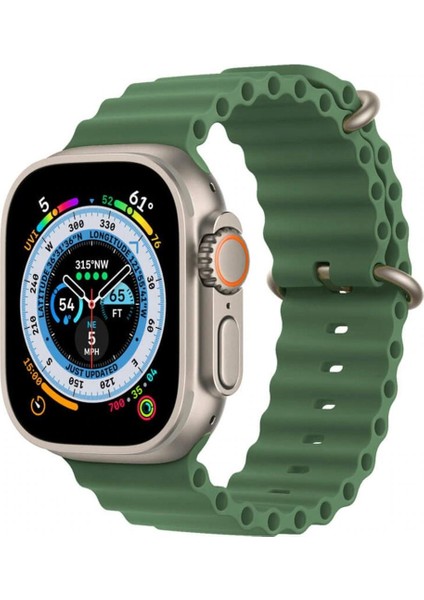 Koodmax Apple Watch Uyumlu Ultra Ocean Loop Tokalı Kayış Kordon 42 44 45 49MM