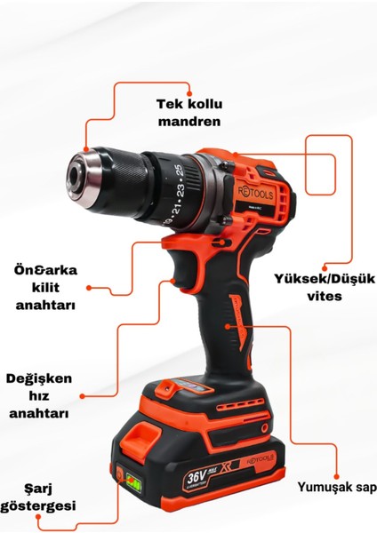 10MM Kömürsüz Matkap