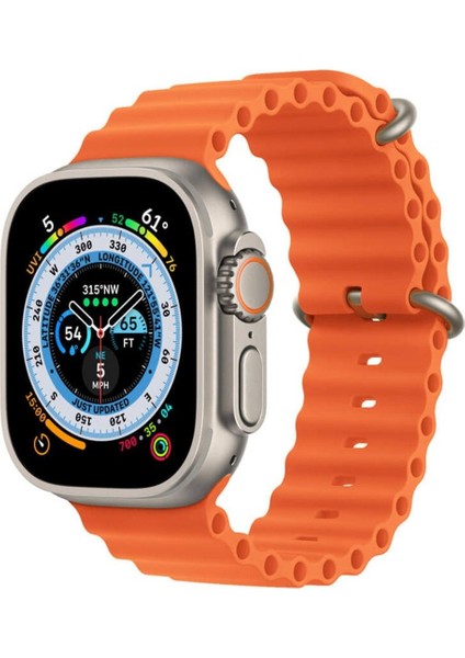 Koodmax Apple Watch Uyumlu Ultra Ocean Loop Tokalı Kayış Kordon 42 44 45 49MM