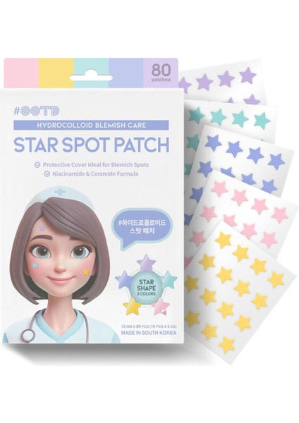 Star Spot Akne Patch 5 Renk