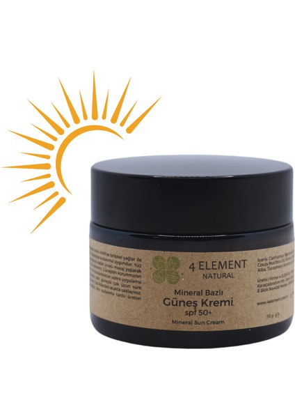 4 Element Natural Mineral Bazlı Güneş Kremi