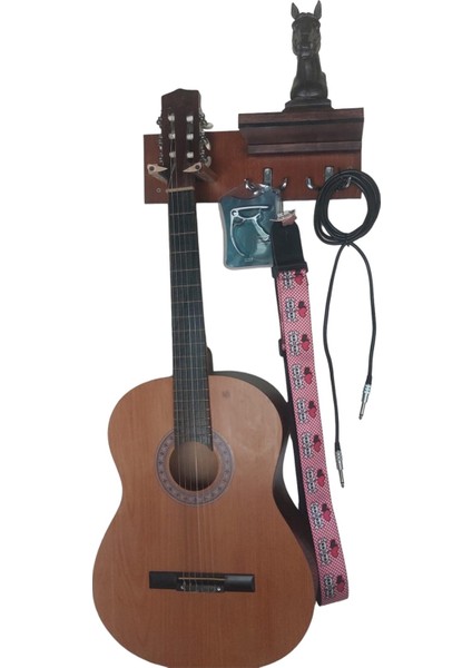 Dekoratif Doğal Masif Ahşap Klasik Elektro Akustik Bass Gitar Duvar Askısı Standı Raflı Kancalı fiyatları