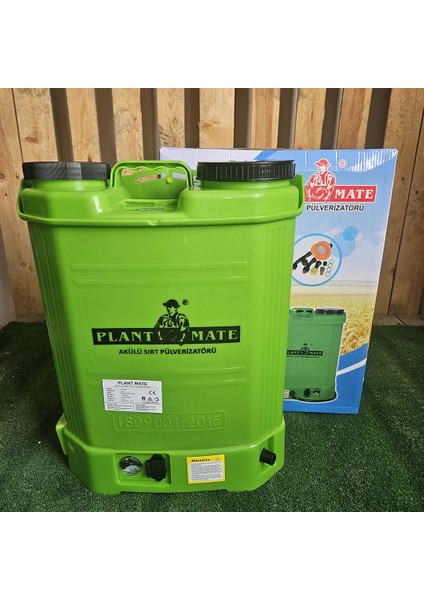 Plant Mate 16 Litre Şarjlı Sırt Pompası Kimyasala Dayanıklı Pratik Akülü Sırt Pompası