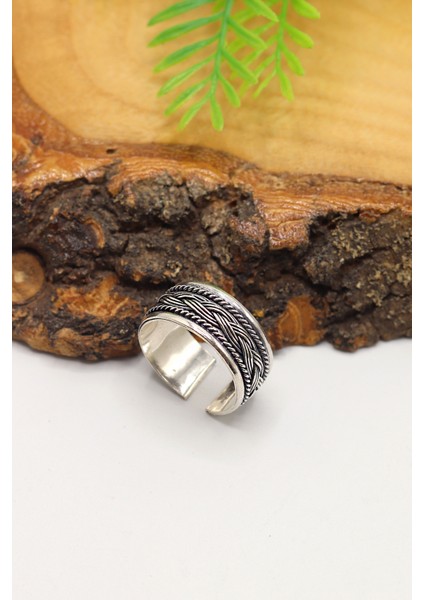 Örgü Model 925 Ayar Gümüş Erkek Yüzük 201023203 fiyatları