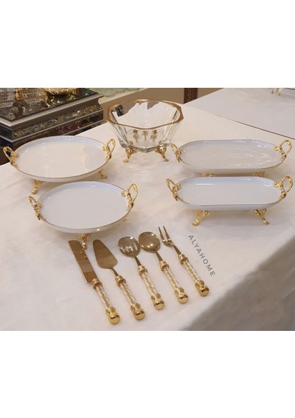 10 Parça Porselen Sunum Seti