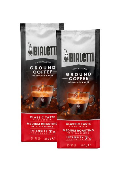 2 Adet Classico 250 gr Öğütülmüş Kahve