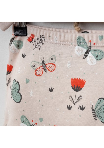 Bebek 3'lü Baskılı Pantolon ve Şapkalı Takım Pamuk fırsatları