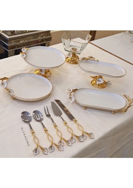 10 Parça Gala Çiçekli Sunum Seti