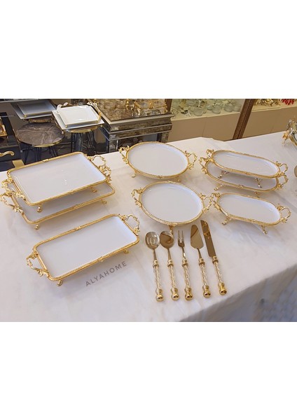 Gold Detaylı Servis ve Sunum Seti