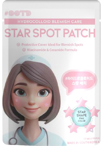 Star Spot Akne Patch Pembe Renk