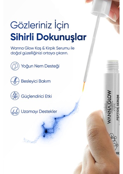 Wanna Glow Kaş ve Kirpik Güçlendirici Biotin İçerikli Peptid Serum