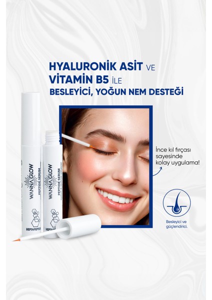 Wanna Glow Kaş ve Kirpik Güçlendirici Biotin İçerikli Peptid Serum