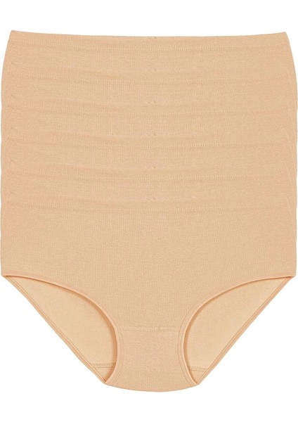 6 Adet Bayan Biyeli Yüksek Bel Bato Külot modelleri