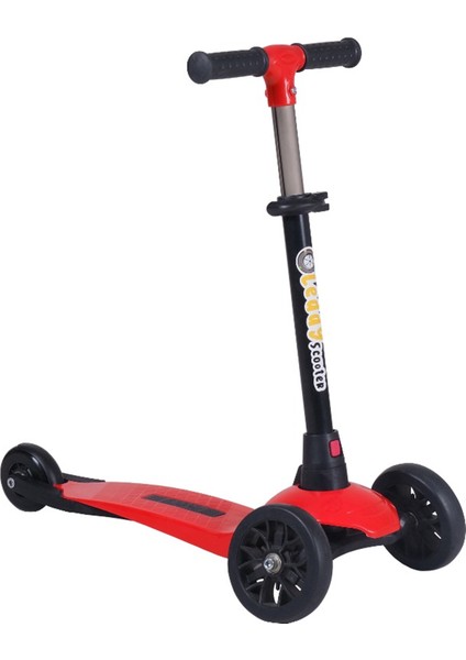 Leddy Scooter Kırmızı 3 Tekerlekli Katlanabilir Max 50 kg