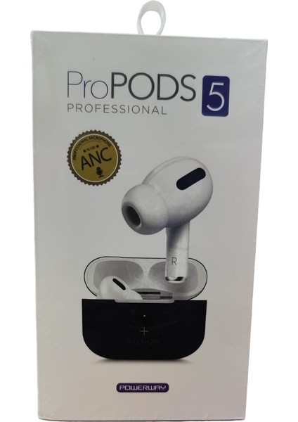 Propods 5 Anc Dokunmatik Bluetoot Kulaklık Silikon Kılıf Hediyeli