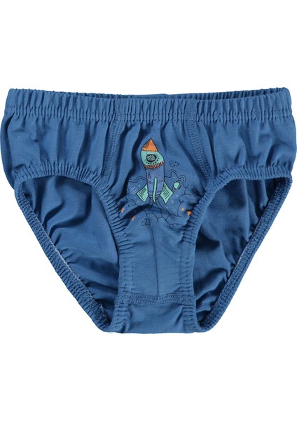 Erkek Çocuk 2'li Külot 2-10 Yaş Gri