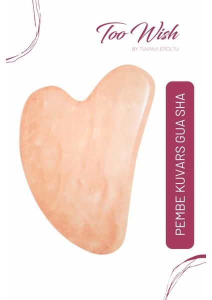 Pembe Kuvars Gua Sha Taşı