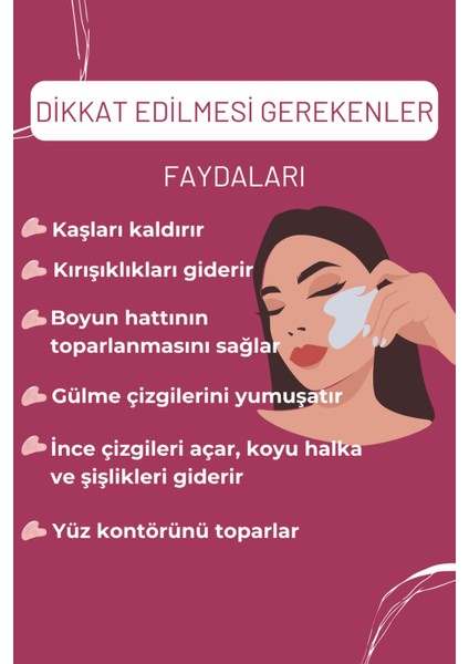 Pembe Kuvars Gua Sha Taşı