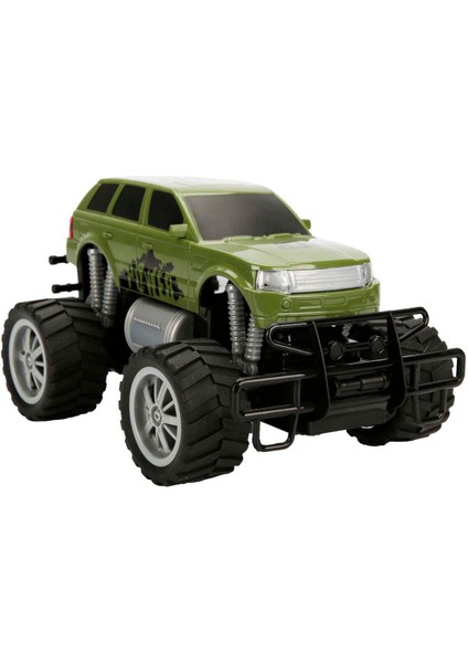 1:18 Uzaktan Kumandalı Jumbo Wheels USB Şarjlı Araba 26 cm - Yeşil Jeep fırsatları