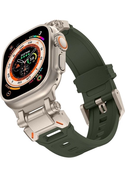 Apple Watch Uyumlu 42 44MM 45MM 49MM Defans Loop Yüksek Kalite Silikon Kordon