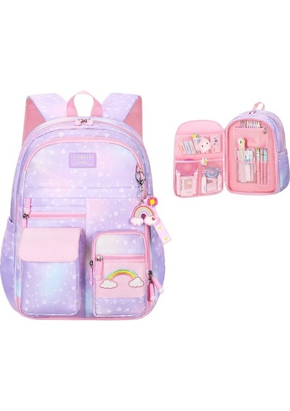 Ilkokul Öğrencilerinin Okul Çantaları, Sevimli ve Hafif Okul Çantaları, Geniş Kapasiteli Sırt Çantaları (Yurt Dışından)