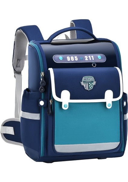 Ilkokul Erkek ve Kız Çocukları Için 1-3-6. Sınıfların Yükünü Azaltmak Amacıyla Yeni Ingiliz Tarzı Omurga Korumalı Okul Çantası (Yurt Dışından)