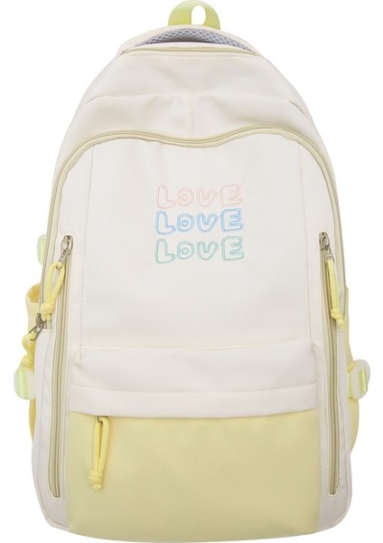 Sırt Çantası Japon ve Kore Taze Kadın Çantası Sırt Çantası Kontrast Renk Sırt Çantası (Yurt Dışından)