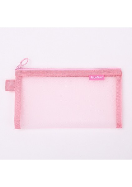 Kore Yaratıcı Basit Şeffaf Örgü Kalem Çantası (Yurt Dışından)