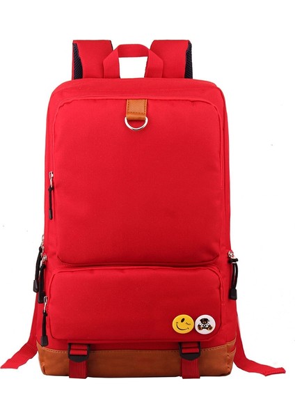 Baskılı Gençlik Öğrenci Okul Çantası Büyük Kapasiteli Seyahat Çantası Erkek ve Kadın Sırt Çantası (Yurt Dışından)