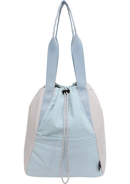 Naylon Kumaş Sırt Çantası Kadın Kontrast Renkli Yoga Spor Çantası Büyük Kapasiteli Çanta (Yurt Dışından)