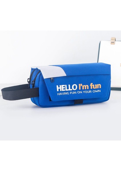 Kalem Çantası Büyük Kapasiteli Yakışıklı Havalı Çocuk Basit Kalem Kutusu (Yurt Dışından)