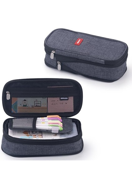 Macaron Renk Bloklu, Dönüştürülebilir, Büyük Kapasiteli, Geliştirilmiş Kalem Kutusu ve Kalem Kutusu (Yurt Dışından)