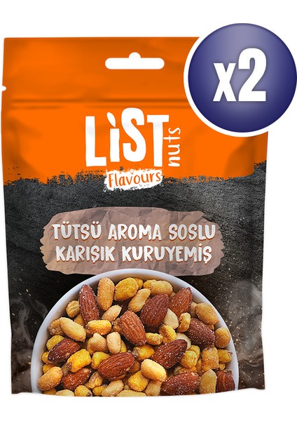 List Flavours Tütsü Soslu Karışık Kuruyemiş 2 x 150 G