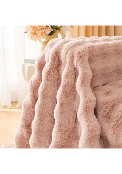 Kalın Peluş Klasik Kürklü Koltuk Örtüleri (1 Adet) Uçlu Koltuk Örtüsü Için Parça Ölçüsü 160 x 300 cm