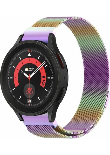 Samsung Galaxy Watch 4/5/5 Pro/6 Tam Uyumlu Metal Hasır Kordon Kavisli Tasarım Kayış fiyatları