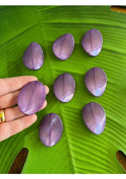 4x3 cm 8 Adet Delikli Mor Takı Kolye Delikli Boncuk fiyatları