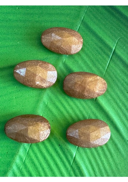 4x3 cm 5 Adet Bronz Kahve Delikli Takı Boncuğu