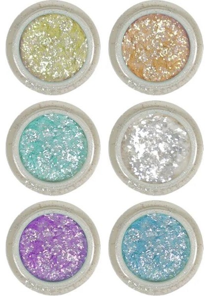 Tırnak Glitter Ayna Tozu, Krom Glitter, Manikür Tırnak Tozu 6'lı Set fiyatları