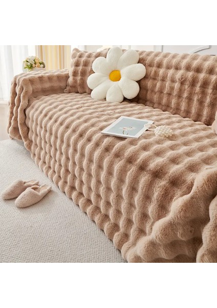 Kalın Peluş Klasik Kürklü Koltuk Örtüleri (1 Adet) Uçlu Koltuk Örtüsü Için Parça Ölçüsü 160 x 300 cm fiyatları