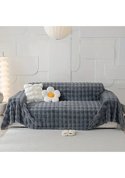Kalın Peluş Klasik Kürklü Koltuk Örtüleri (1 Adet) Uçlu Koltuk Örtüsü Için Parça Ölçüsü 160 x 300 cm fiyatları