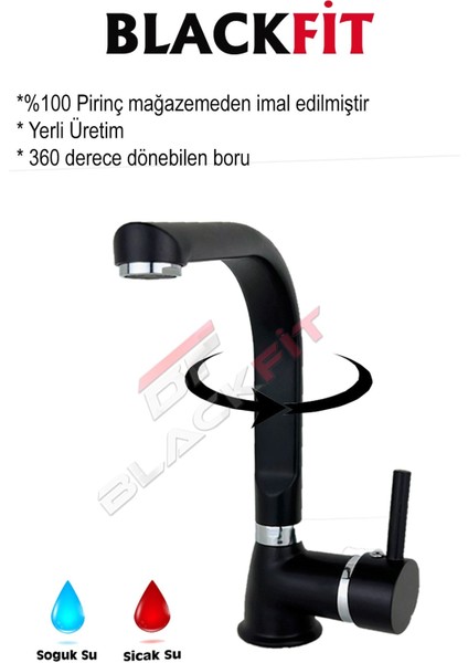 Siyah Tepe Duş Seti Duş Robotu Duş Başlığı Banyo Bataryası Lavabo Bataryası Mutfak Bataryası