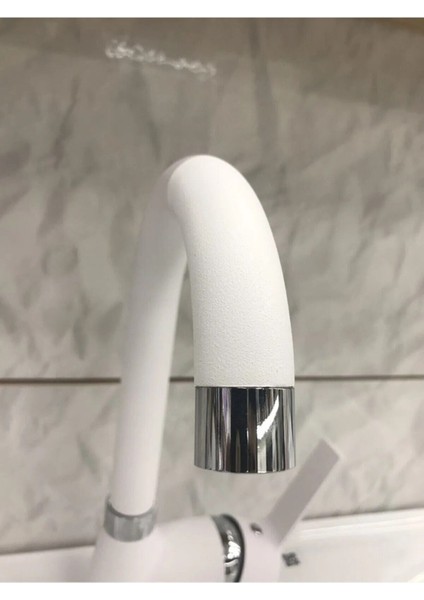 Beyaz Kısa Lavabo Bataryası Delta Banyo Sıcak Soğuk Su Girişli Musluk fiyatları