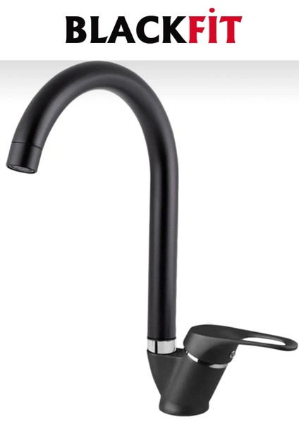 Siyah Yağmurlama Tepe Duş Seti Banyo Mutfak Lavabo Bataryası Çift Su Girişli