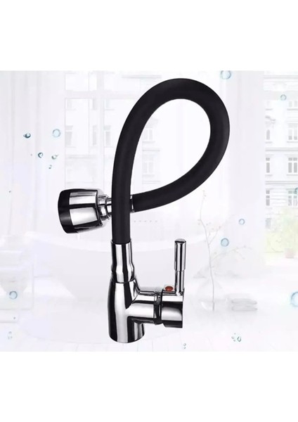 Mix Kuğu Mutfak Evye Bataryası Sipiral Hortumlu 2 Fonksiyonlu Musluk Sıcak Soğuk Girişli indirimleri