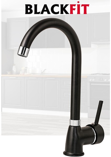 Siyah Delta Mutfak Bataryası Mutfak Musluğu Eviye Bataryası Çift Su Girişli 5 Yıl Garantili fiyatları