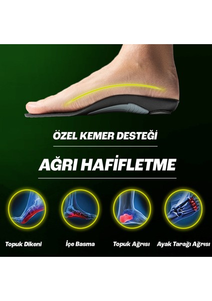 Düz Taban Ayaklar Için Özel Iç Tabanlık - Düşük Ayak Kemeri Desteği fiyatları