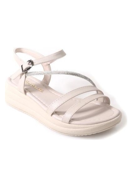 Sprs 02826 Kadın Günlük Taşlı Sandalet